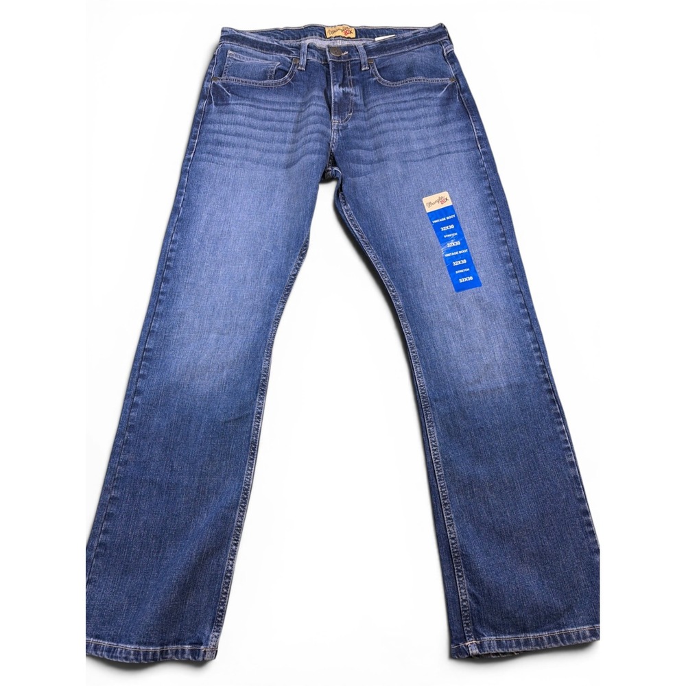 Wrangler 20X Vintage Boot Mens Blue Stretch Denim Jeans 32x30 112338537